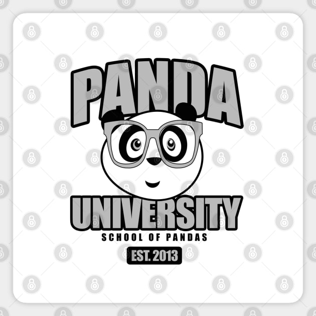 Panda University Magnet by adamzworld